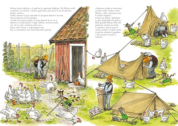 In tenda con Pettson.
