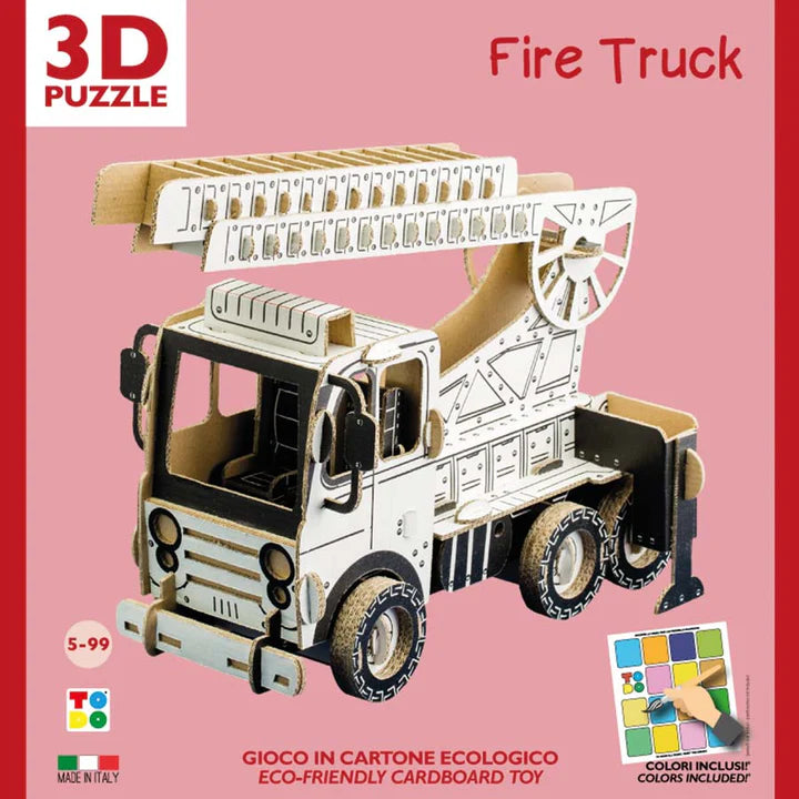 Fire Truck - Camion dei pompieri di cartone