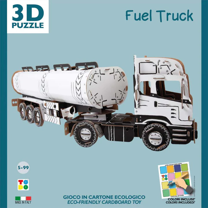 Fuel Truck - Cisterna benzina di cartone