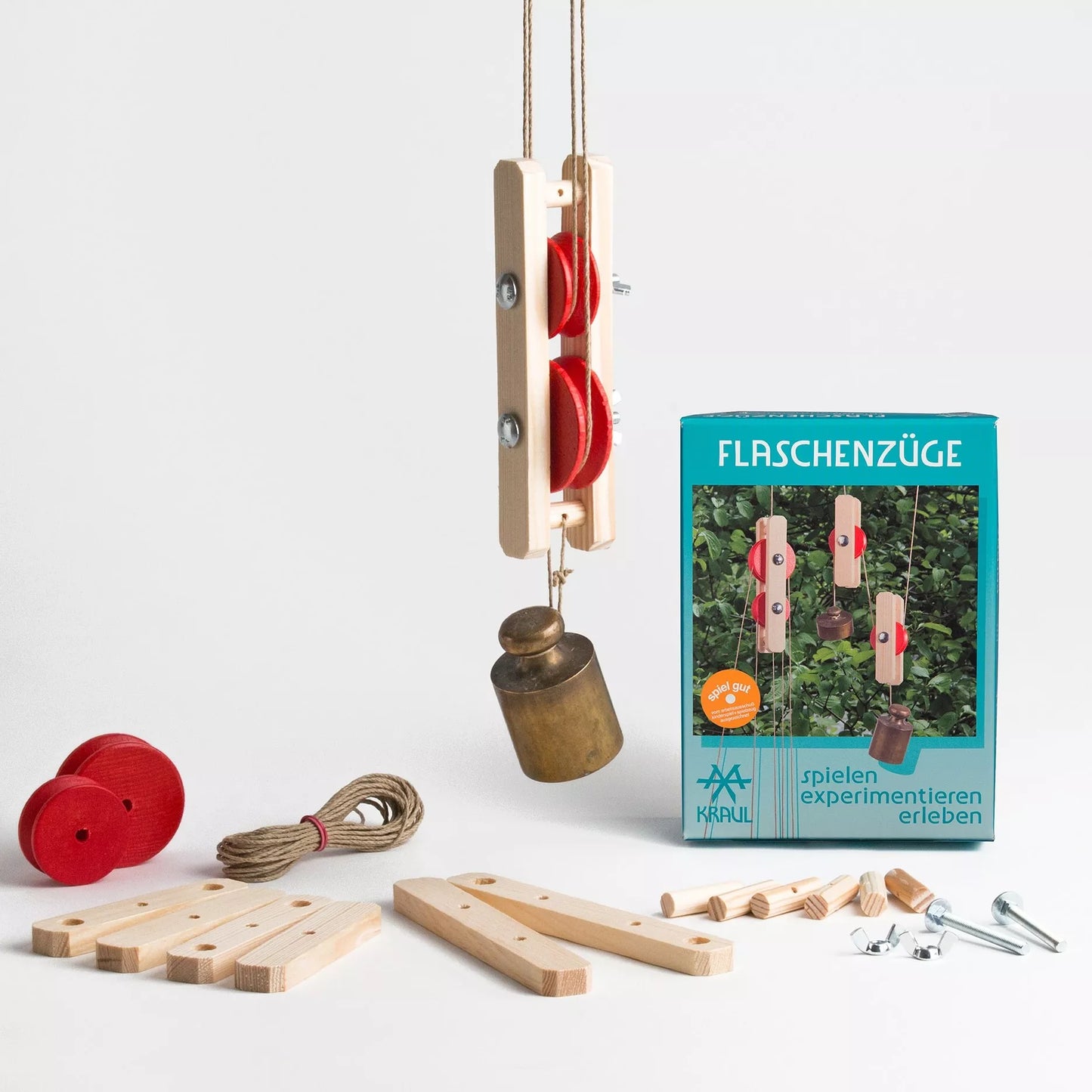 Carrucola in legno_Kit sperimentale di Meccanica