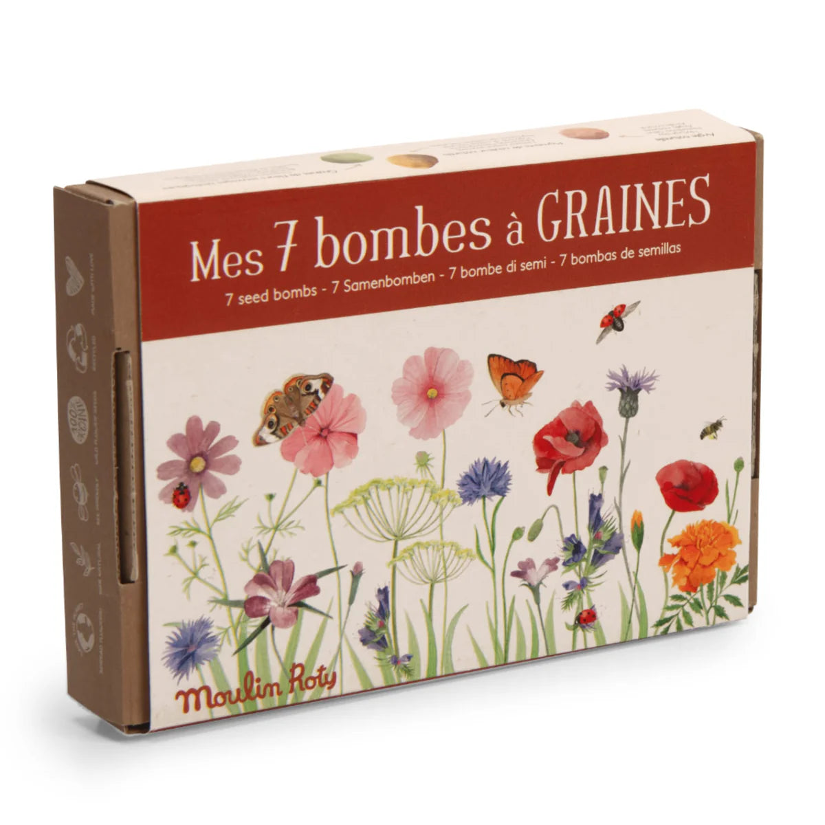 Cofanetto 7 bombe di semi bio, Fiori