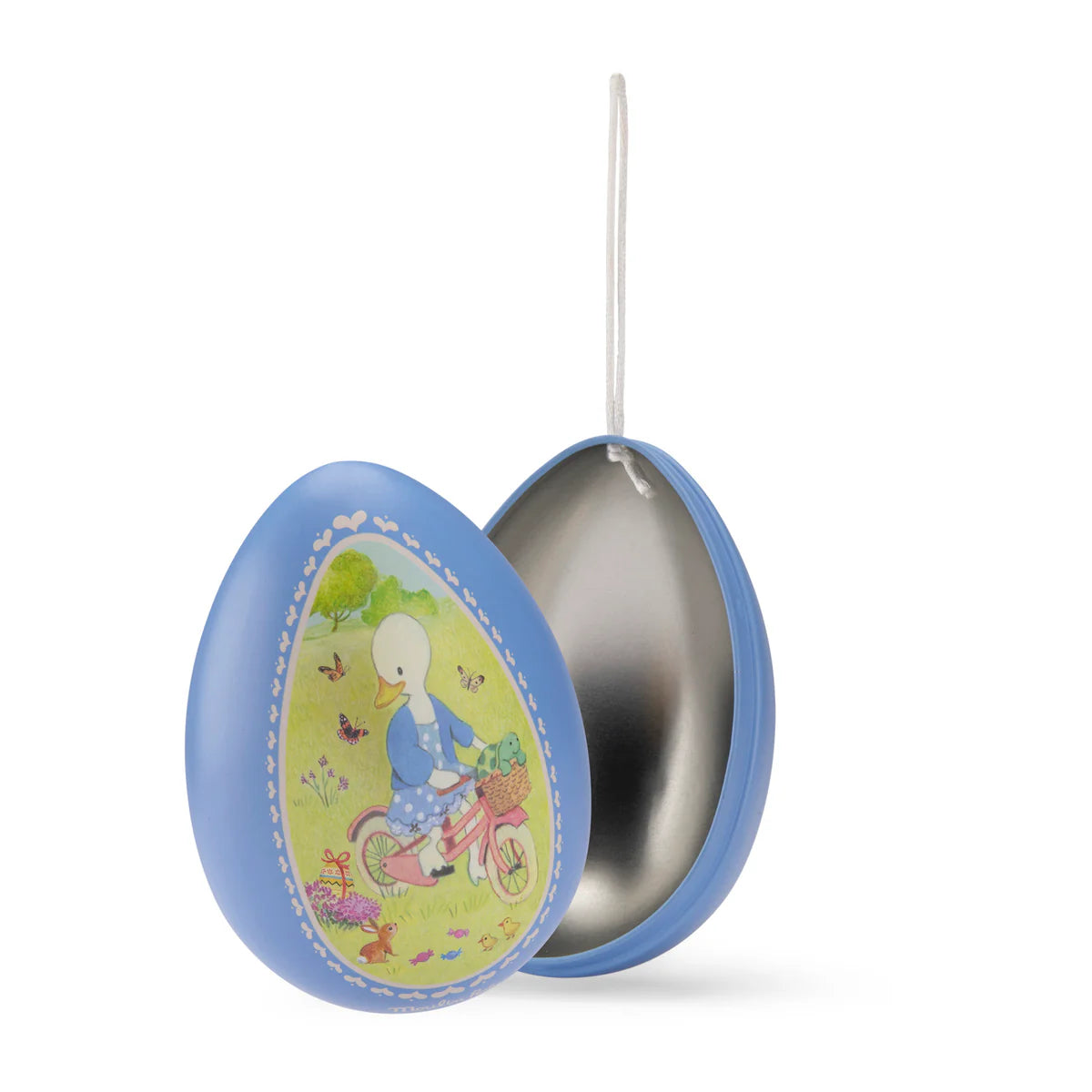 Uovo piccolo in latta, Blu