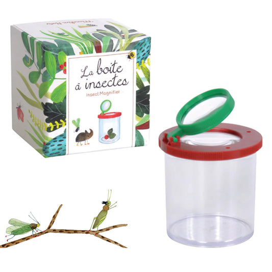 Scatola cattura insetti con lente d'ingrandimento