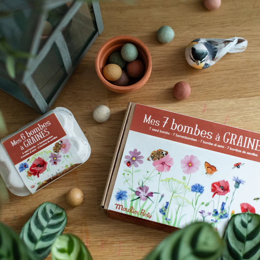 Cofanetto 7 bombe di semi bio, Fiori